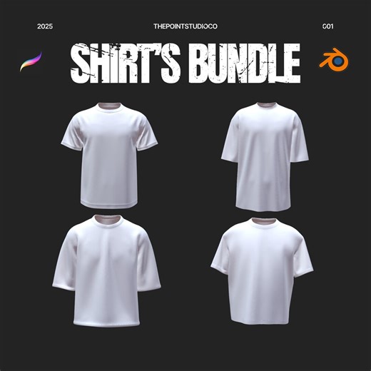 Shirt Mockup Bundle Procreate | Regular Tee, Oversized, Boxy & Thick Oversized Shirt | Streetwear T-shirt Mockup Pack - Etsy
