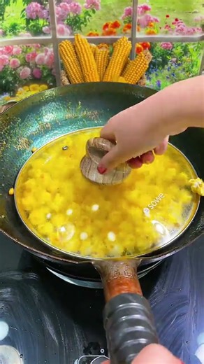 You can make popcorn in a big iron pot at home. The whole process takes about two minutes. It's