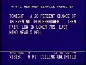 Local forecast (1988)