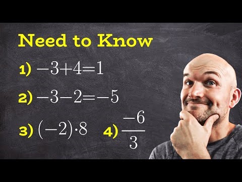 Basic Math Operations With Negative Numbers