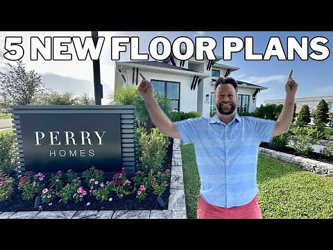 Inside Tour of 5 New Homes For Sale with Price Cuts From Perry Homes Mandarin Grove Palmetto Florida