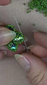 Mastering Beaded Clover Earring Attachment #shorts