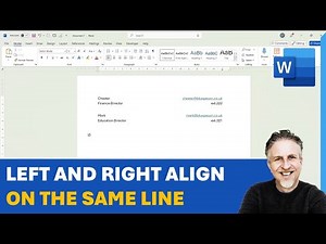 How to Left and Right Align on the Same Line in Microsoft Word - 2 Easy Methods
