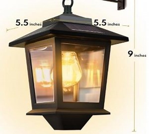 Solar Lantern, Haning Lights, LED Outdoor Sconce, Rustproof Outdoor Lighting, Waterproof Solar Lighting, Lantern With Hook, Wall Mount Light - Etsy