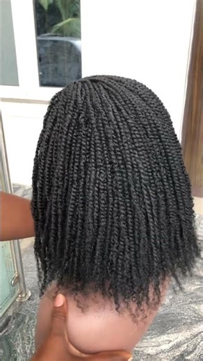 Headband kinky twist wig🔥 #braidedwig #headbandwig #kinkytwist