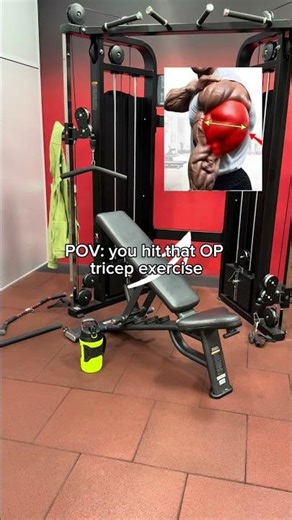 the half-lying triceps cable pushdown is op