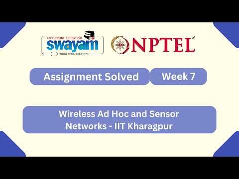 Wireless Ad Hoc and Sensor Networks Week 7 | NPTEL ANSWERS 2026 #nptel2026 #myswayam #nptel