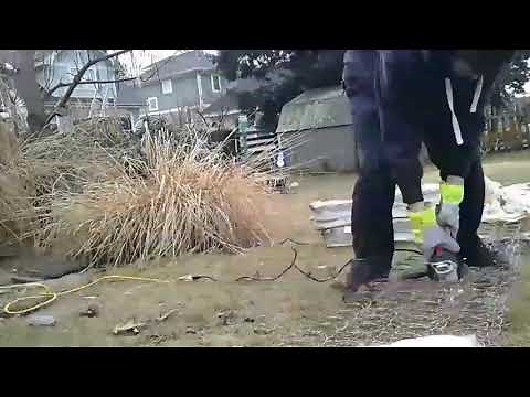Cutting up mattress springs for easy disposal