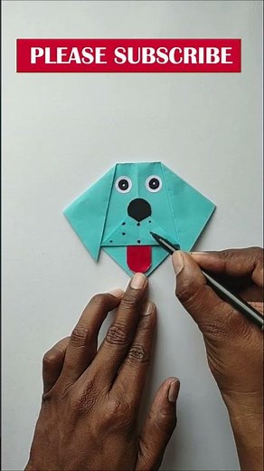 How to make a Paper DOG puppet | Paper Puppy Crafts | Easy Dog Hand Puppet DIY #Shorts