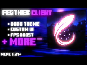 Feather Client For MCPE 1.21+(MUST WATCH)