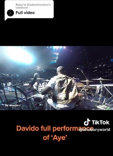 Aye by Davido Full Performance at Concert