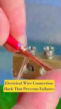 Electrical Wire Connection Hack That Prevents Failures..The Strongest Wire Joint in 30 Seconds!
