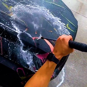 1.6M views · 7.4K reactions | Artists on YouTube and TikTok began a viral trend of painting with gel soap. The technique uses multiple layers of paint and soap as a masking tool to create elaborate designs. Automotive paint shop DipYourCar tried the technique on a Mustang, and the results were equally satisfying. | Transportation Insider | Facebook