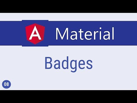 Angular Material Tutorial - 8 - Badges