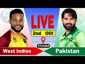 Pakistan vs West Indies Live 2nd ODI Match | PAK vs WI Live | Live Scores & Commentary