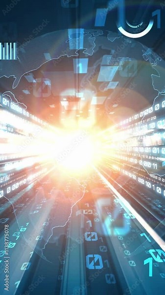 Business data analytic with tacit intelligent software making marketing strategy . Concept of smart digital transformation and technology disruption that changes global trends in new information era .