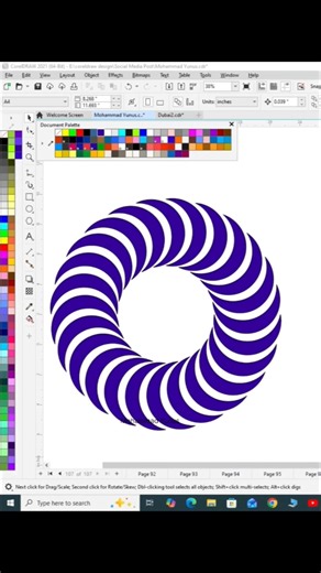 Daily Coreldraw design tutorial | use circle tools #logodesgin #graphicdesign #shorts #graphicdesign