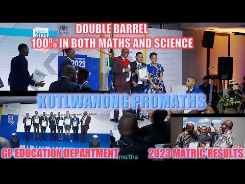 100% Both Maths and Science : Kutlwanong ProMaths Class of 2023 Gauteng Results Announcements