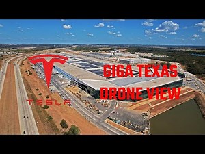 GIGA Texas Drone View - OCTOBER - Tesla Giga Factory - Austin Texas