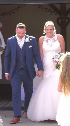 Bride & Groom Walk Down The Aisle