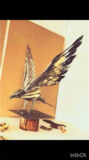 Scrap Cutlery Into Metal Sculptures #Metallskulptur #diy #sculpture #metalworking