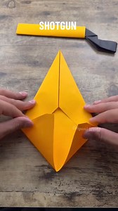 4.9K views · 103 reactions | Paper Shotgun Origami Crafts #shotgun #weapon #origamiweapon #origami #tutorial #DIY #papercraft | Origami world | Facebook