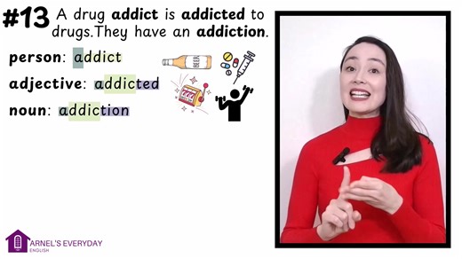 WORD FORMATION - get IELTS ready! Addict vs. addicted vs. addiction | Arnel's Everyday English