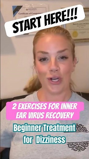 The Cure for Inner Ear Viral Dizziness: Vestibular Neuritis & Labyrinthitis #vestibular #shorts