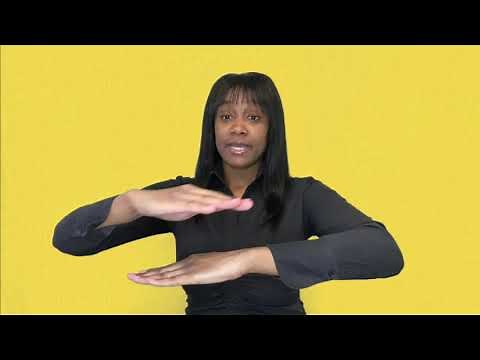 Saying Table in sign language