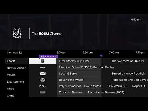 Watch Sports Channels on Roku for Free