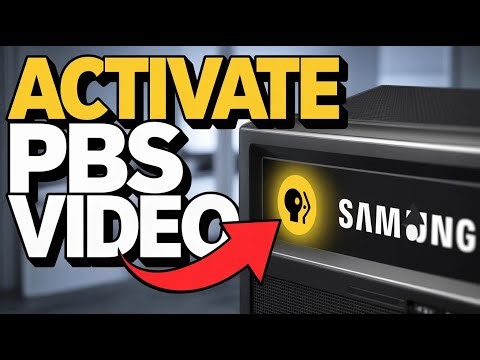 How to activate PBS video on Samsung TV - Step by Step