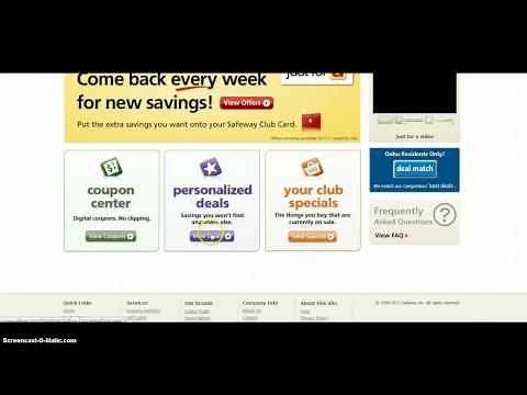 Adding digital coupons to your Safeway Card