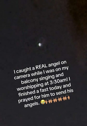Caught an Angel on Camera During Worship at 3:30 AM