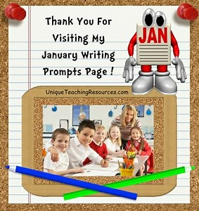 Winter and January Writing Prompts:  Creative Writing Topics and Journal Ideas