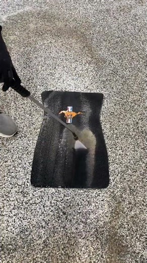 Satisfying Deep Clean of a Filthy Floor Mat!