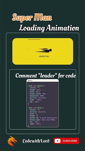 Superman Loading Animation using HTML & CSS | Creative Loader UI Design