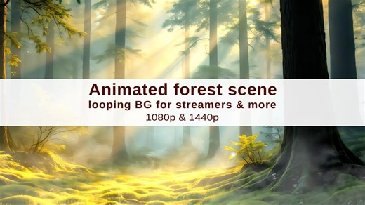Loopable Animated Background Forest Scene 1080p, Relaxing Nature Video Loop, Looping Peaceful Magical Landscape Animation, Live Wallpaper PC - Etsy