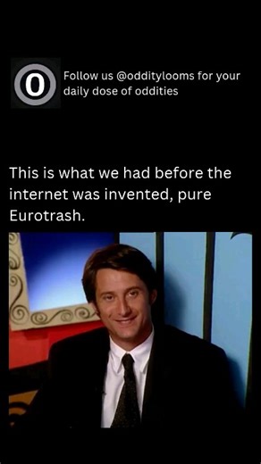 UNHINGED TV | WEIRD FACTS | BIZARRE FINDS | STRANGE HISTORY on Instagram: "Eurotrash was a wild, irreverent late-night TV show hosted by Antoine de Caunes and Jean-Paul Gaultier that became a cult classic in the ’90s and early 2000s. It mixed bizarre European subcultures, eccentric personalities, and outrageous humour, all delivered with a wink and a heavy dose of camp. The show never took itself seriously, celebrating the weird, the wonderful, and the downright ridiculous long before the intern