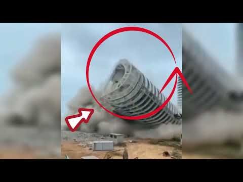 Epic Building Demolition Caught on Camera – You Won’t Believe This! #BuildingDemolition #Destruction