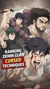 Ranking Every Zenin Cursed Technique by ACTUAL Power #jujutsukaisen #jjk #zenin