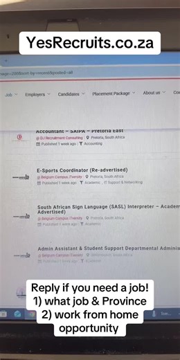 Find Job Opportunities with Yes Recruits in South Africa