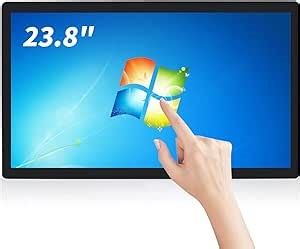 23.8 inch Touch Screen PC Monitor, Intel i7, 8GB RAM, 512G SSD, 16:9 FHD 1080P, Win-11 Pro, Smart Board for Classroom, Meeting & Game, USB, VGA & HD-MI Monitor