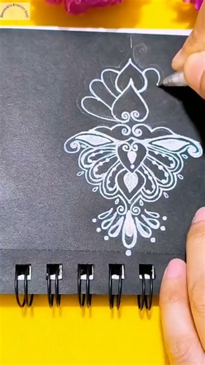 Beautiful pattern drawing ❤️ tutorial for beginners ❤️#art #patterndrawing #ytshorts