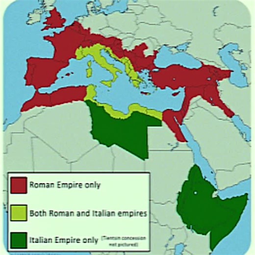 Full Expansion of the Roman Empire in Italian History