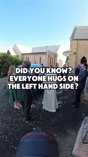 The Left Side Hug Phenomenon at Weddings