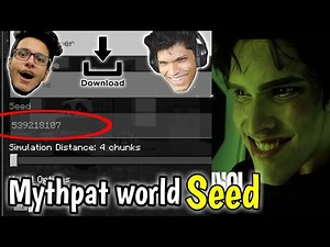 I am sharing Mythpat world Seed | @Liveinsaan, @Mythpat, @Triggeredinsaan, @BeastboyShub | MCPE