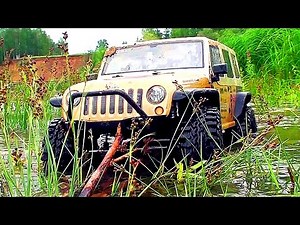 RC Scale Model EXTREME 4x4 OFF Road - Jeep Rubicon in Mudding