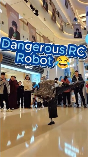 You should keep away from this kind of RC robot 😂 #rcrobot #rcmodel #rccrash #rc #funnyvideo