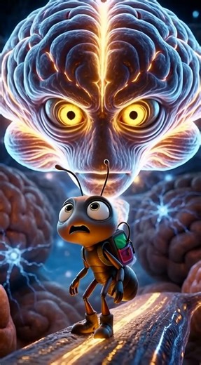 Ant Inside the Human Brain! 🧠#shorts#usa