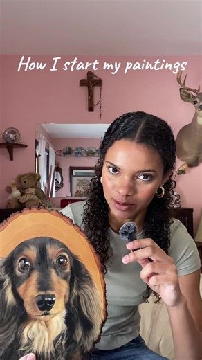 How to Start Your Oil Paintings on Wood Slabs